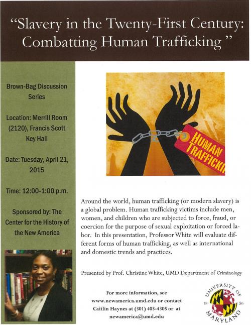 Human Trafficking Presentation by Professor Christine White