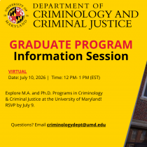 CCJS Graduate Programs Information Session