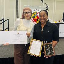Photo of Dr. Hitchens  and Sara Mohammad,