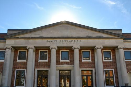Front of Samuel J LeFrak Hall