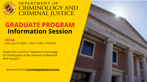 CCJS Graduate Programs Information Session