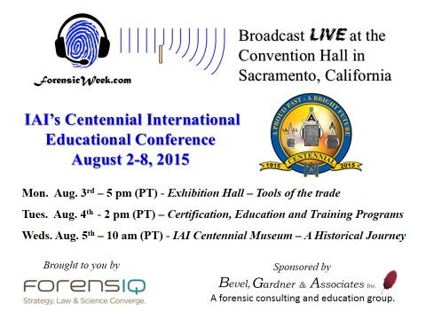 ForensicWeek.Com August 2-5, 2015