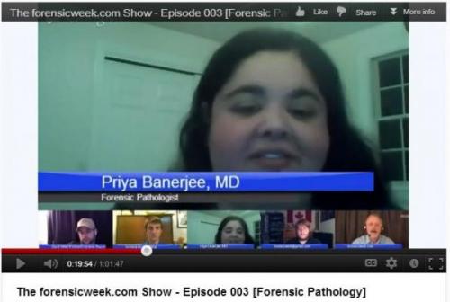 Former CCJS Student Dr. Priya Banerjee - Guest on forensicweek.com Show Priya Banerjee