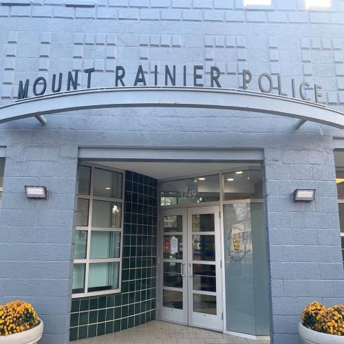 The Mount Rainier Police Department. (Rachel Chason/The Washington Post)